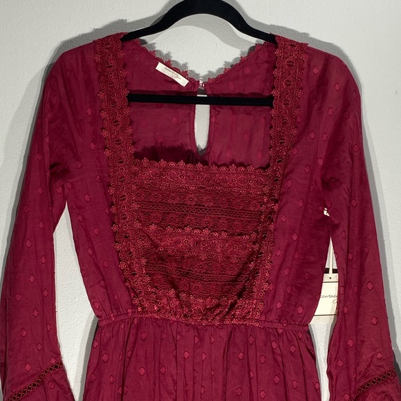 Ulla Johnson Style*Burgundy Maxi Dress*Small $485 - Picture 2 of 8